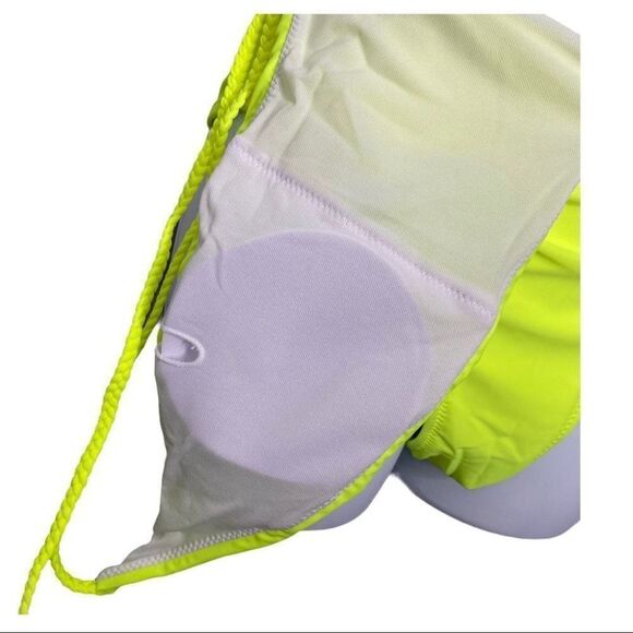 Neon Plunge One Piece Open Back Swimsuit‎ - Picture 10 of 13